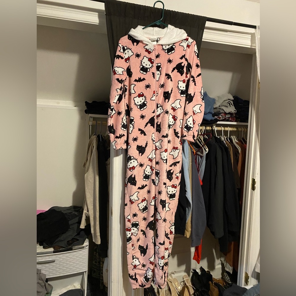 Hello kitty pink halloween jumpsuit